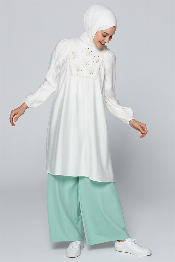 Armine Tunik 20Ya4278 Ekru