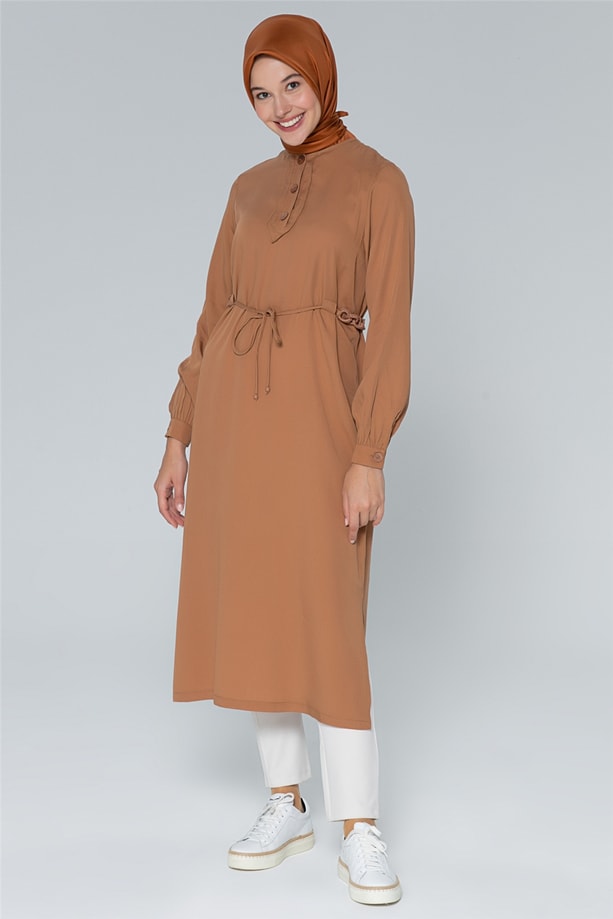 Armine Tunik 20Ya4415 Toprak