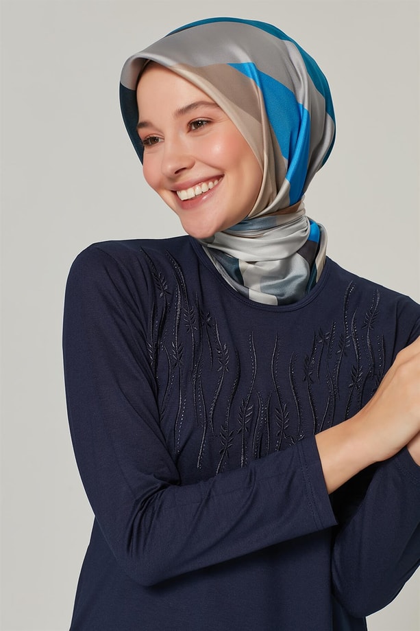 Armine Önü İşlemeli Anne Penye 20Ya9001 Lacivert