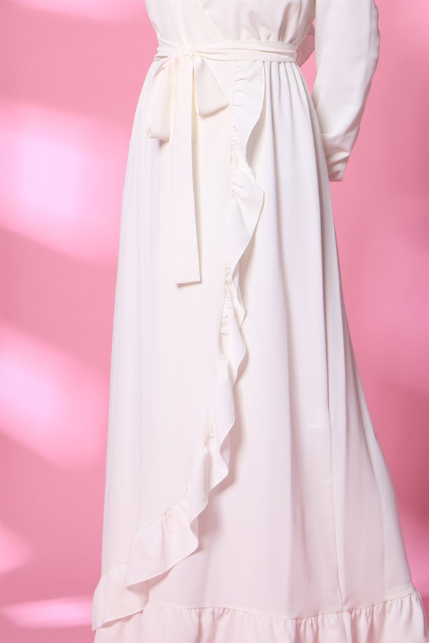 Armine Elbise 20Ya9106 Beyaz
