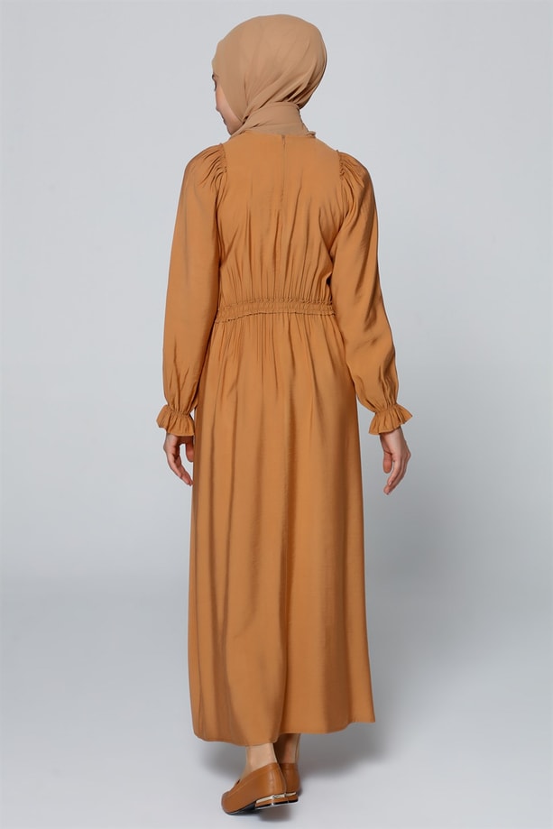 Armine Elbise 20Ya9153 Toprak