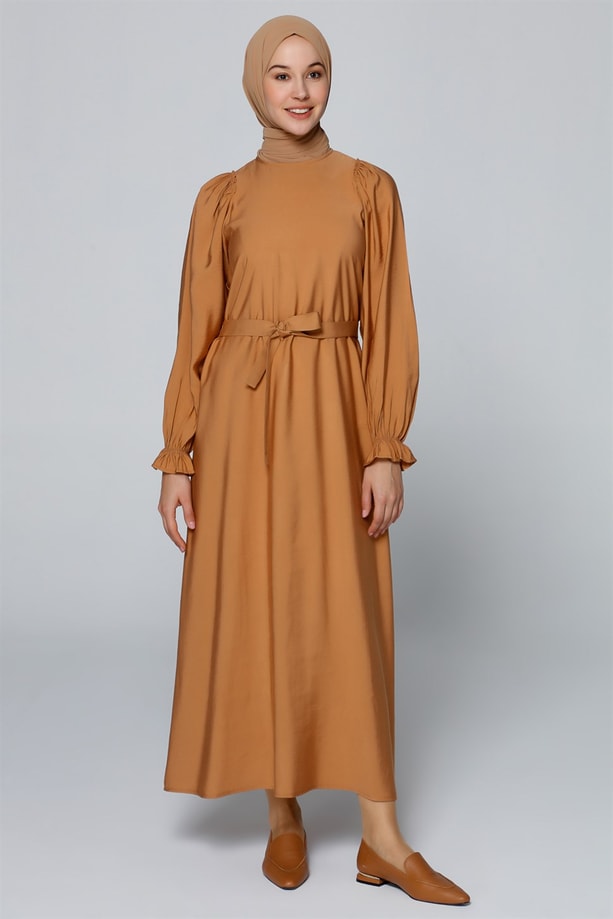 Armine Elbise 20Ya9153 Toprak