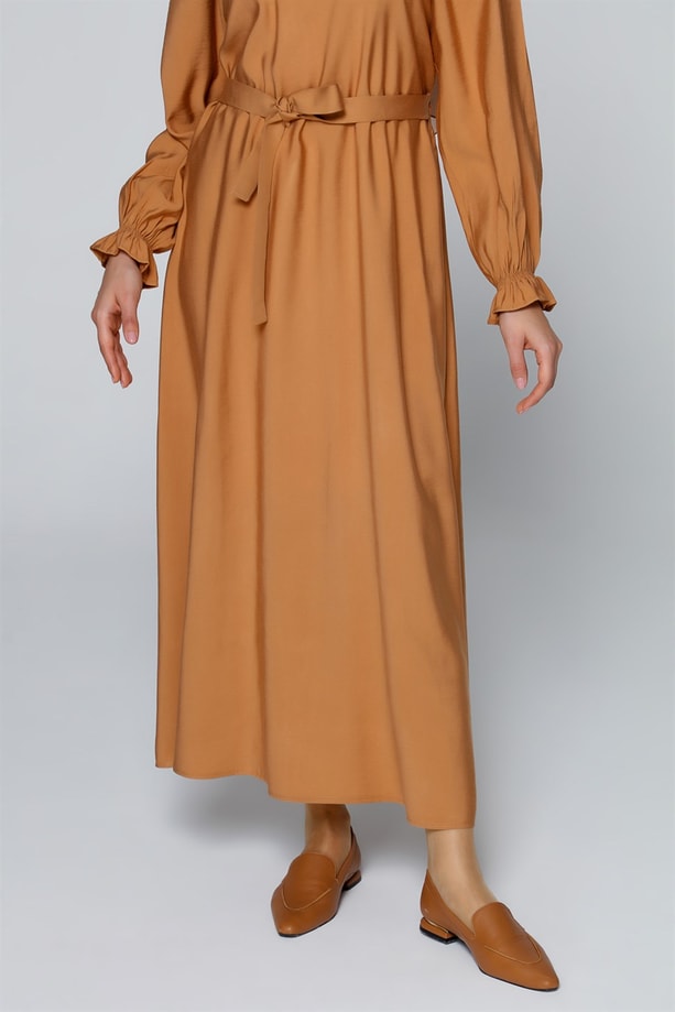 Armine Elbise 20Ya9153 Toprak