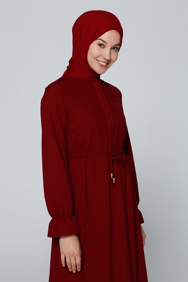 Belli Elbise 20Ya9157 Bordo
