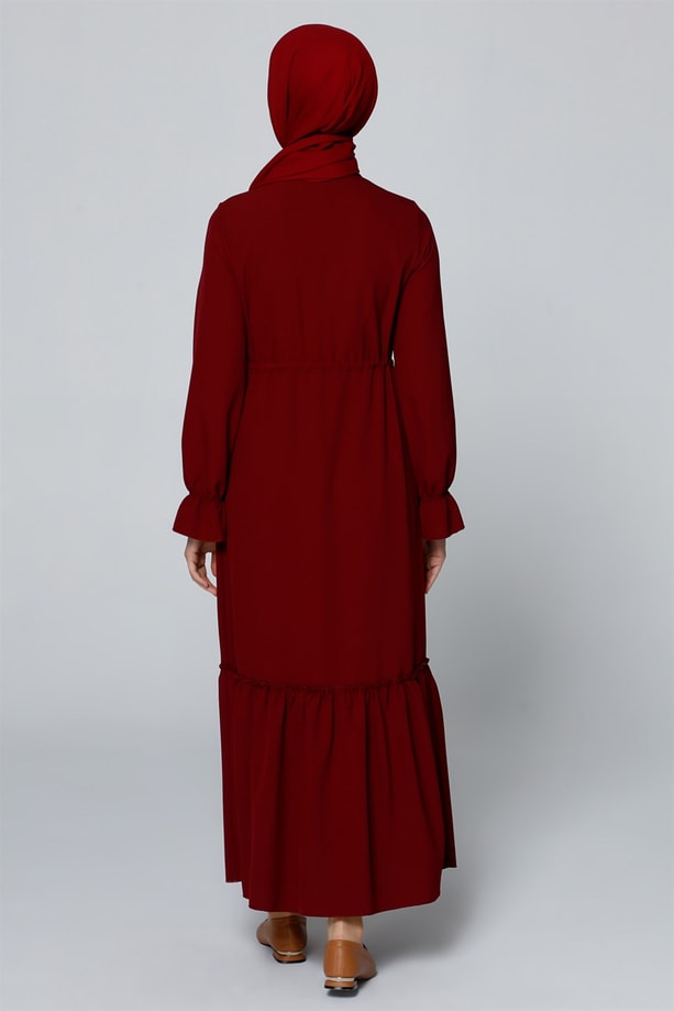 Belli Elbise 20Ya9157 Bordo