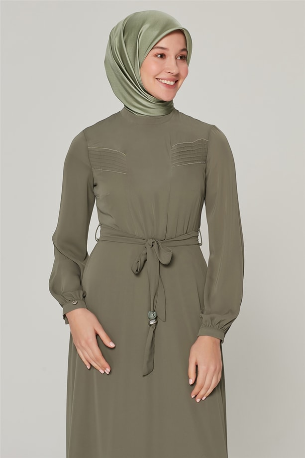 Armine Elbise 20Yra906 Haki