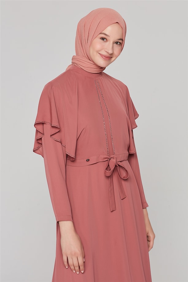 Armine Elbise 20Yra912 Gülkurusu