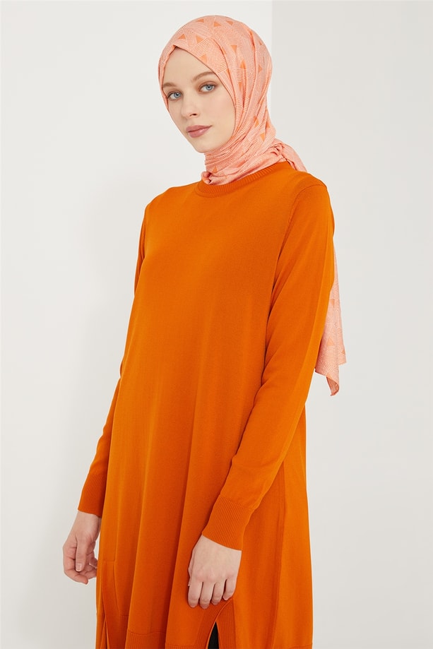Armine Tunik 21KD2002 Yanık Oranj