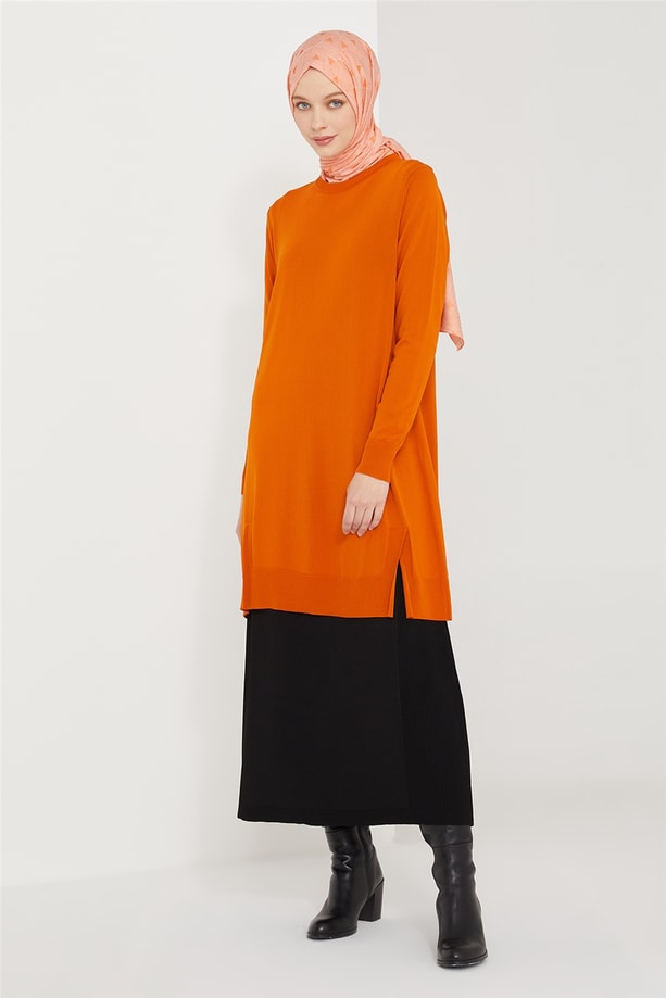 Armine Tunik 21KD2002 Yanık Oranj