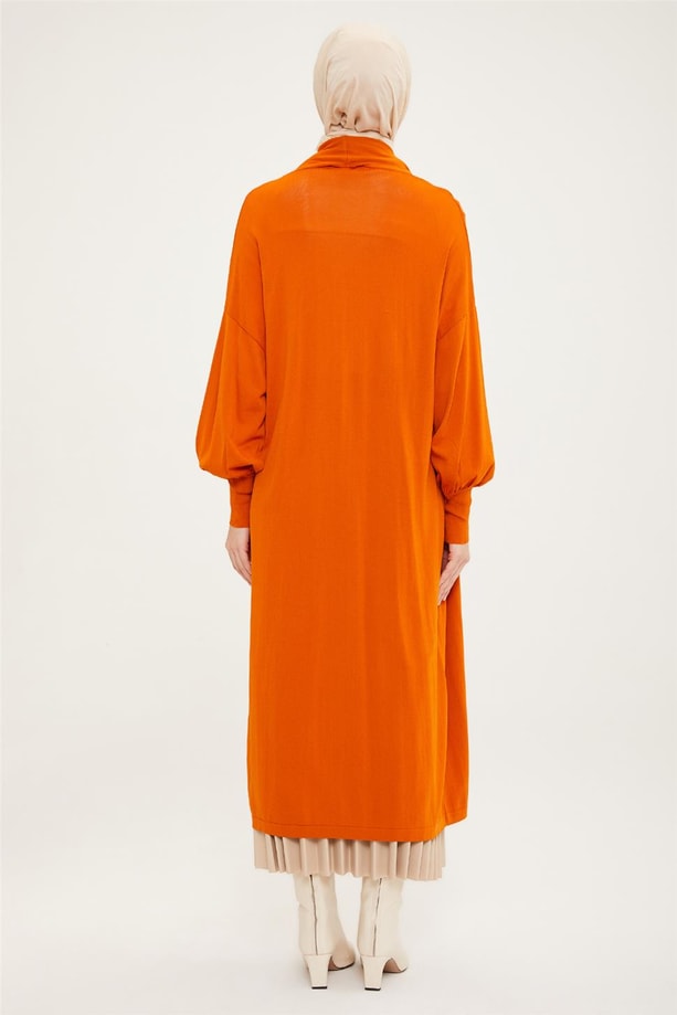Armine Hırka 21KD2003 Yanık Oranj