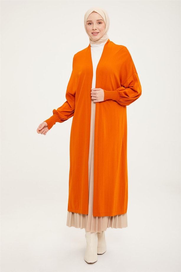 Armine Hırka 21KD2003 Yanık Oranj