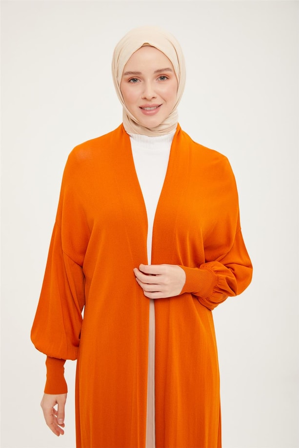 Armine Hırka 21KD2003 Yanık Oranj