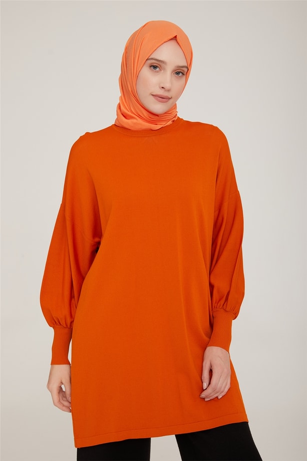 Armine Tunik 21KD2004 Yanık Oranj