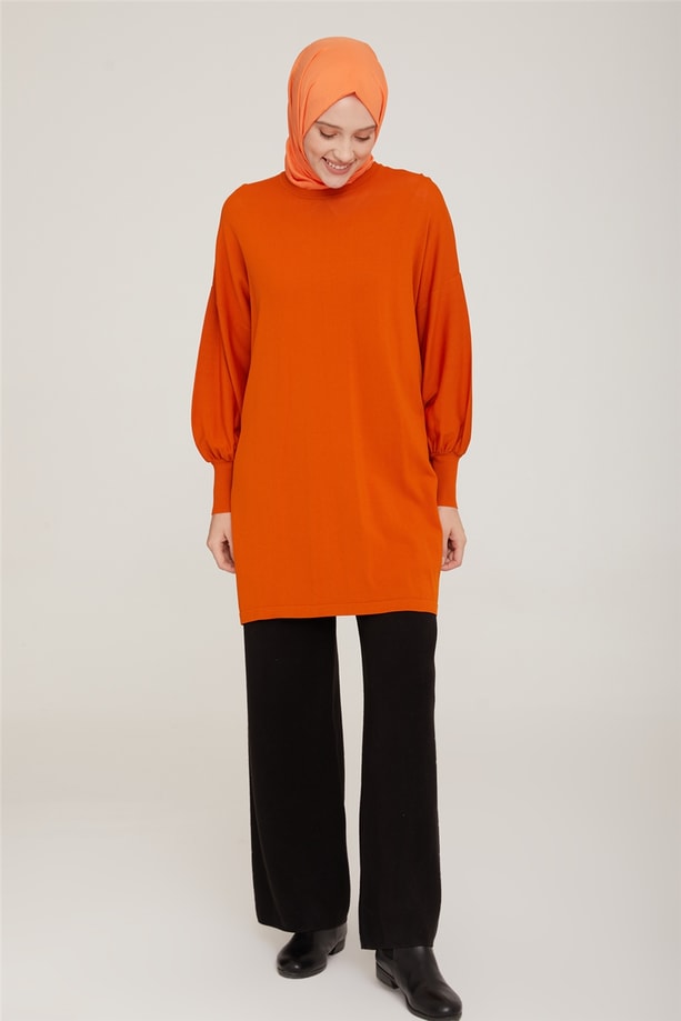 Armine Tunik 21KD2004 Yanık Oranj