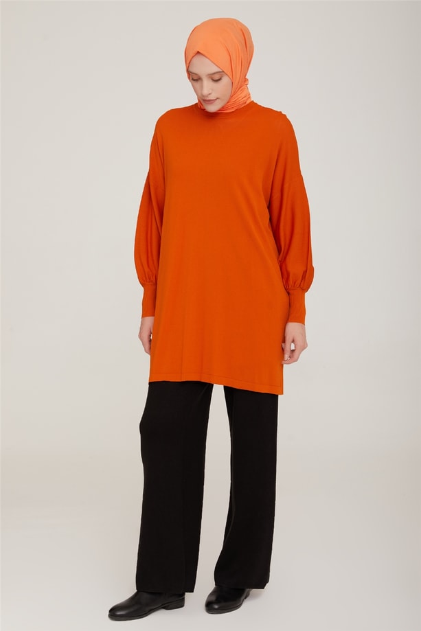 Armine Tunik 21KD2004 Yanık Oranj