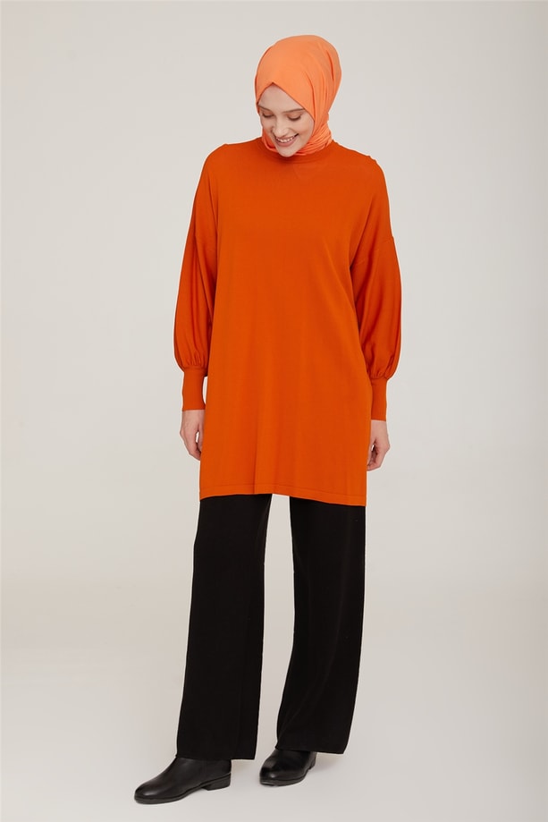 Armine Tunik 21KD2004 Yanık Oranj