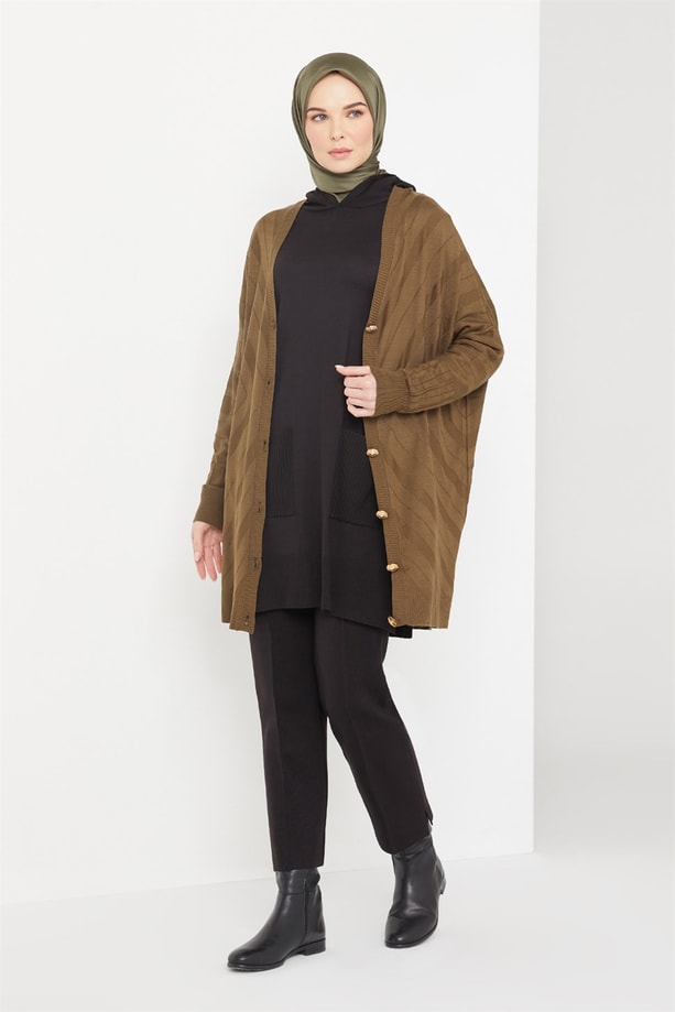 Armine Hırka 21KD2006 Haki