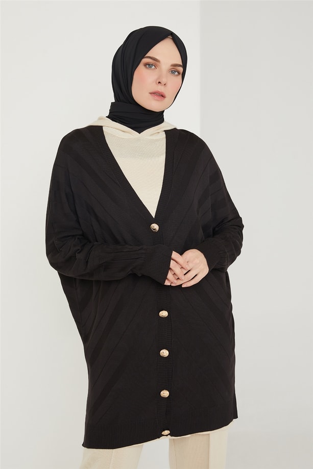 Armine Hırka 21KD2006 Siyah