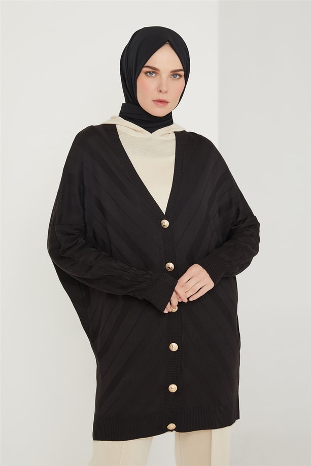 Armine Hırka 21KD2006 Siyah