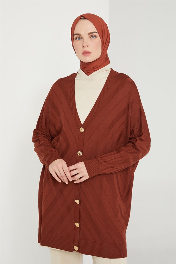 Armine Hırka 21KD2006 Taba