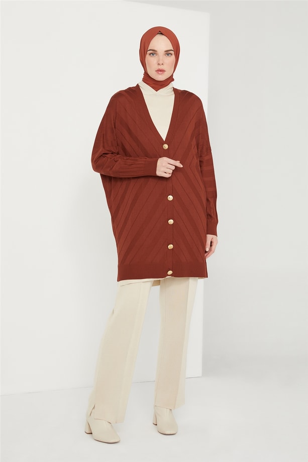 Armine Hırka 21KD2006 Taba