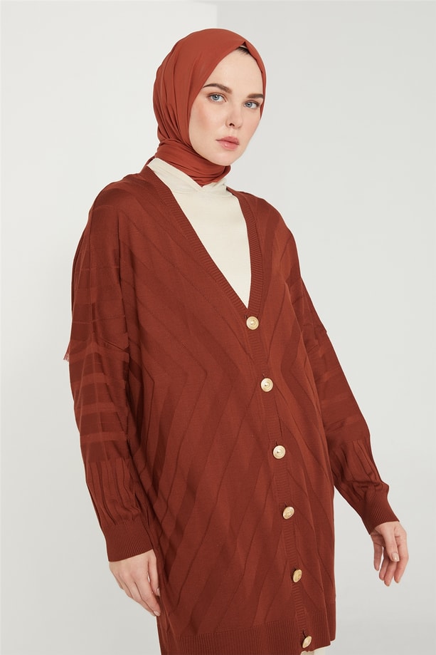 Armine Hırka 21KD2006 Taba