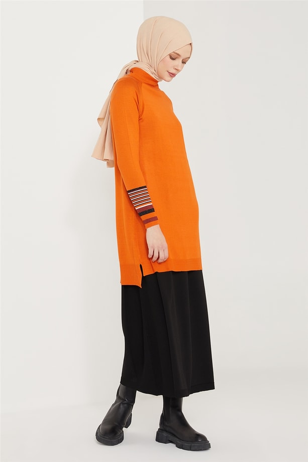 Armine Tunik 21KD2016 Yanık Oranj
