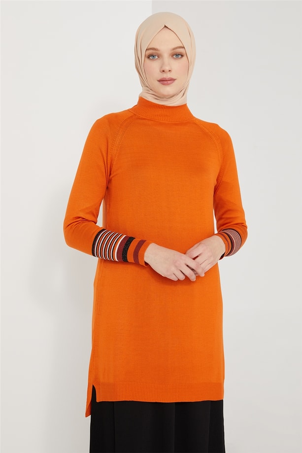 Armine Tunik 21KD2016 Yanık Oranj