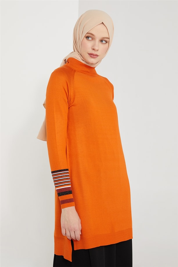 Armine Tunik 21KD2016 Yanık Oranj