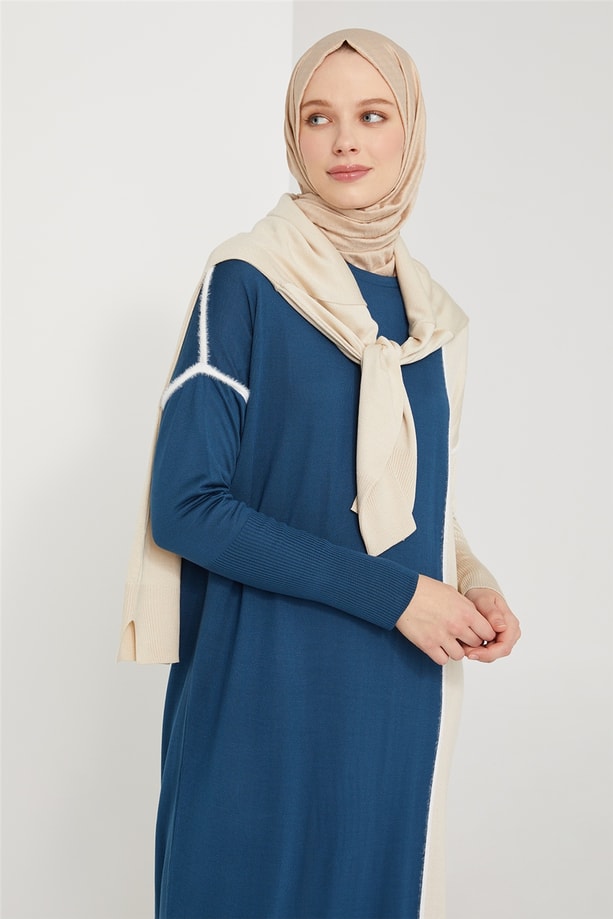 Armine Elbise 21KD2018 İndigo