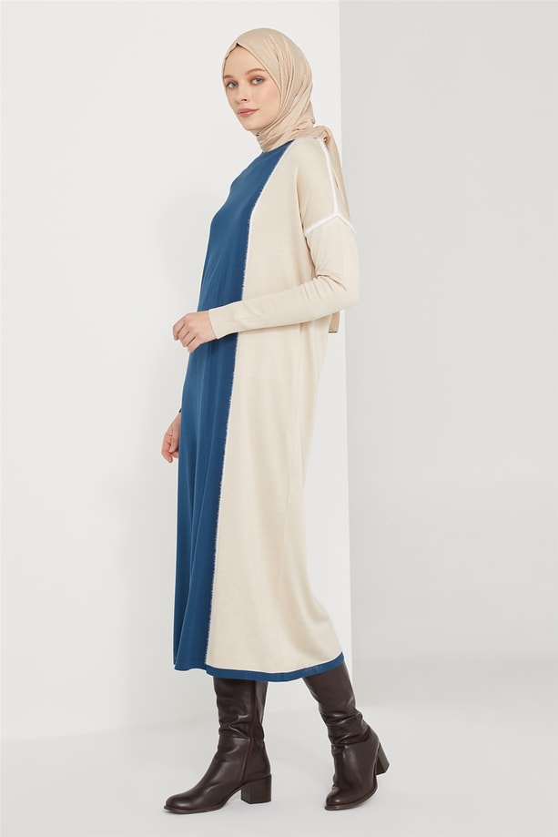 Armine Elbise 21KD2018 İndigo