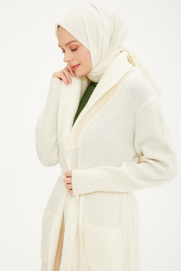 Armine Hırka 21KD2032 Ekru