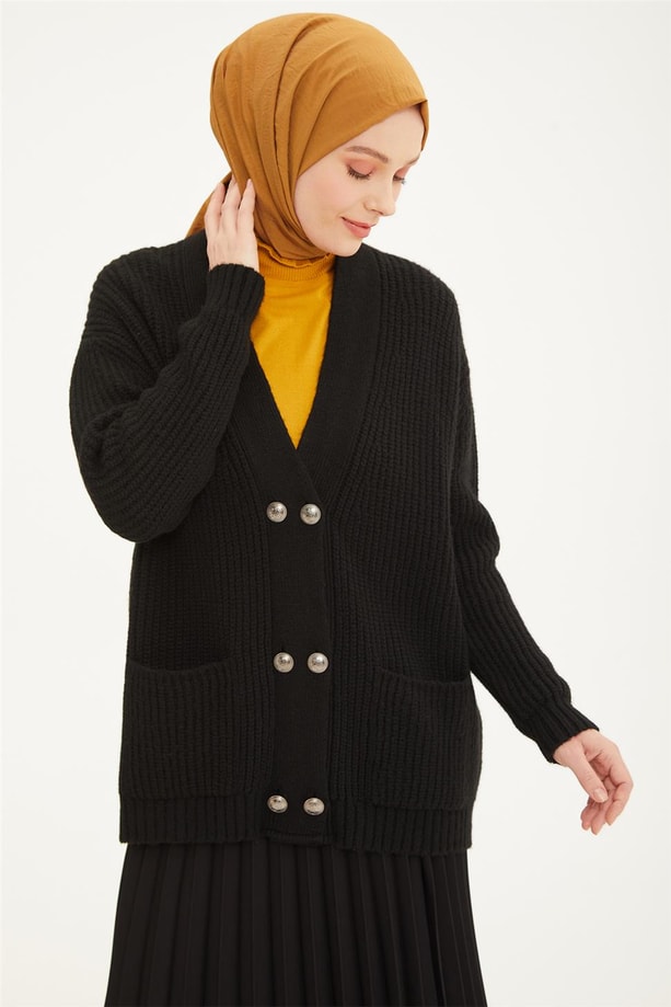 Armine Hırka 21KD2034 Siyah