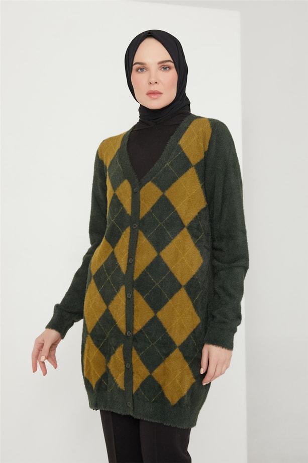 Armine Hırka 21KD2037 Yeşil