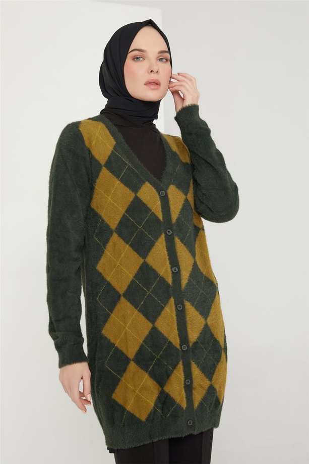 Armine Hırka 21KD2037 Yeşil