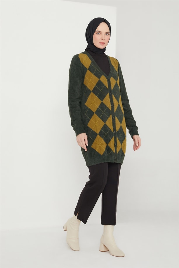Armine Hırka 21KD2037 Yeşil
