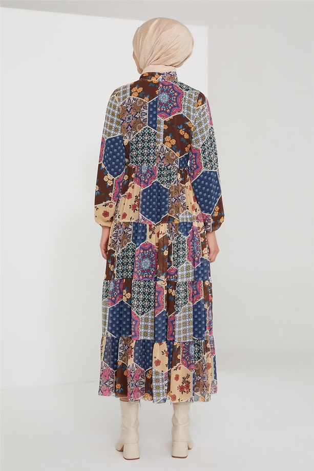 Armine Elbise 21KD2306 Lacivert