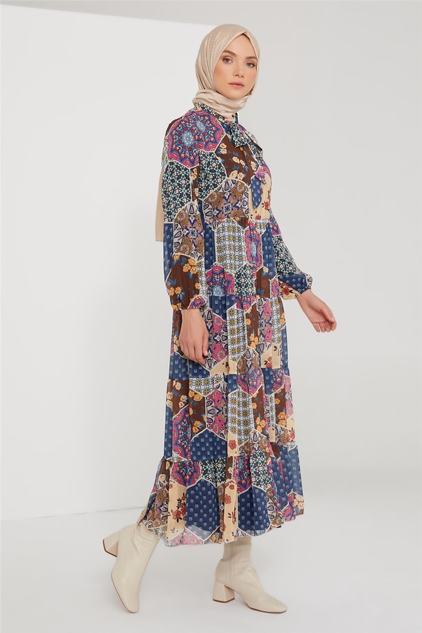 Armine Elbise 21KD2306 Lacivert