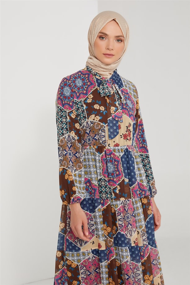 Armine Elbise 21KD2306 Lacivert