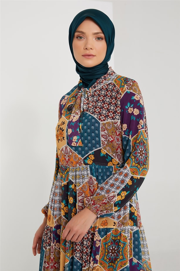 Armine Elbise 21KD2306 Safran