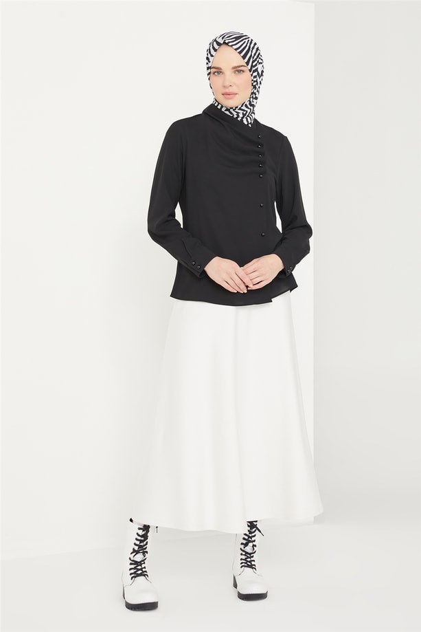 Armine Gömlek 21K3021 Siyah