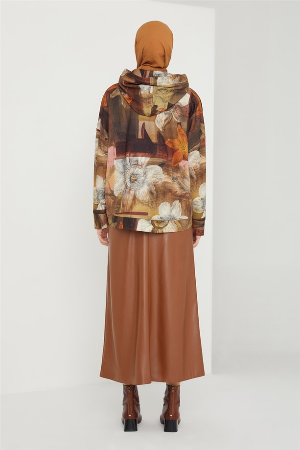 Armine Baskılı Bluz 21K3032 Yeşil