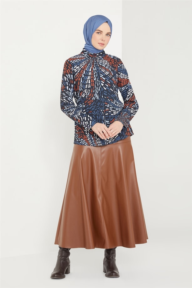 Armine Bluz 21K3034 Lacivert