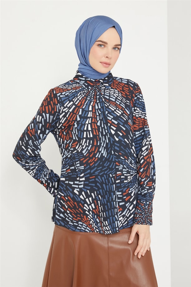 Armine Bluz 21K3034 Lacivert
