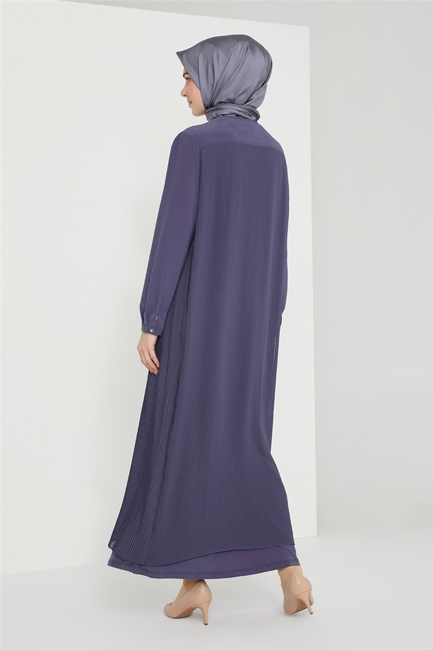 Armine Abiye Elbise 21KD3308 İndigo
