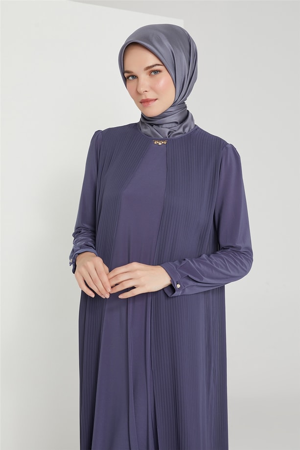 Armine Abiye Elbise 21KD3308 İndigo