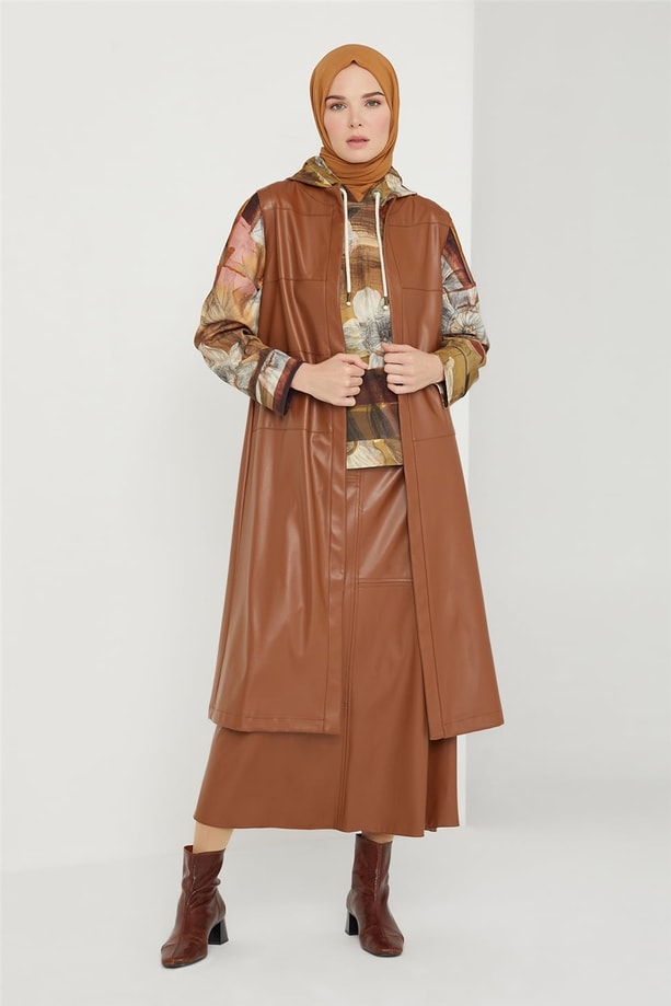 Armine Yelek 21KD3356 Taba