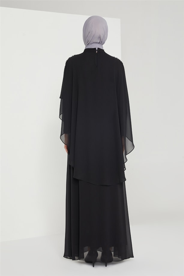 Armine Abiye Elbise 21KD3370 Siyah