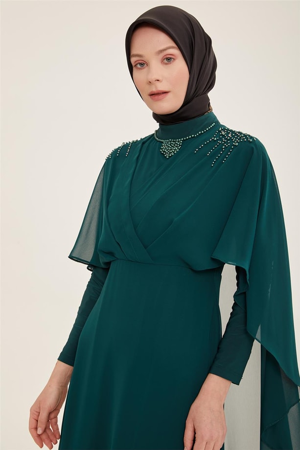 Armine Abiye Elbise 21KD3370 Zümrüt