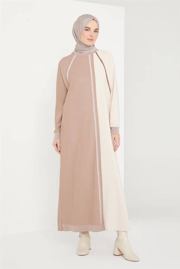 Armine Elbise 21KD4409 Vizon